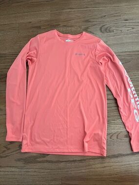 Columbia boy or girl Long Sleeve Swim Rash Guard - Coral Pink